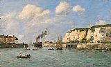 Famous Port Paintings - L'entree du port,Dieppe
